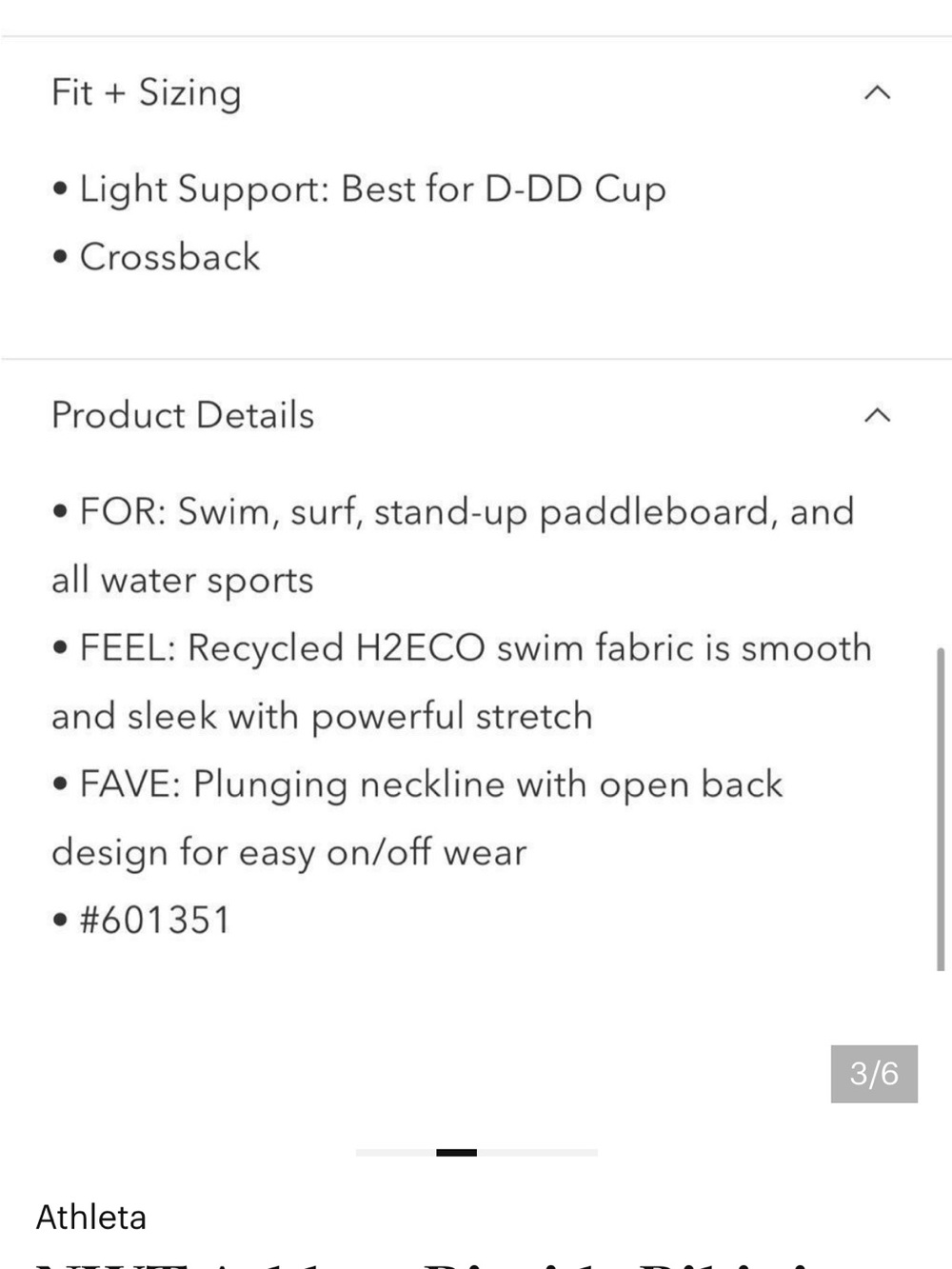 Athleta Riptide Bikini Top - Picture 6 of 7